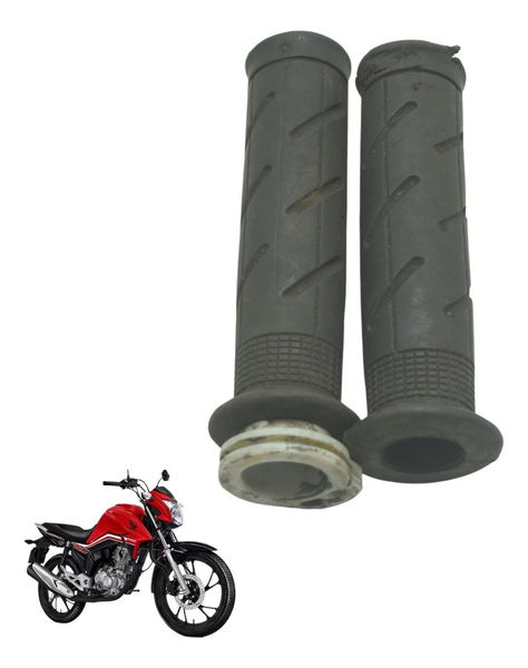 Par Manoplas C/ Detalhes Honda Cg 160 16-22 Original