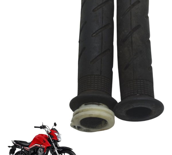 Par Manoplas C/ Detalhes Honda Cg 160 16-22 Original