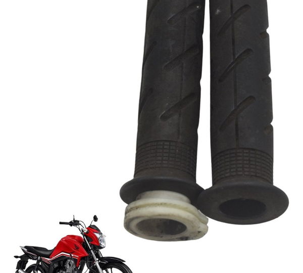 Par Manoplas C/ Detalhes Honda Cg 160 16-22 Original