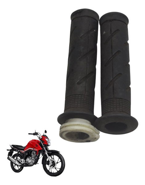 Par Manoplas C/ Detalhes Honda Cg 160 16-22 Original