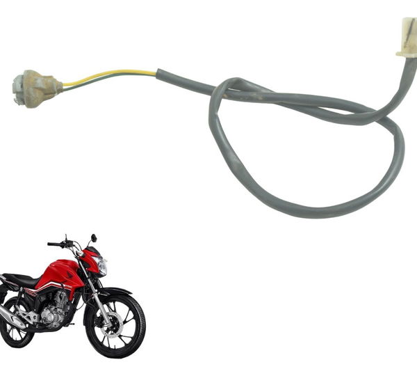 Chicote Luz Placa Honda Cg 160 16-22 Original