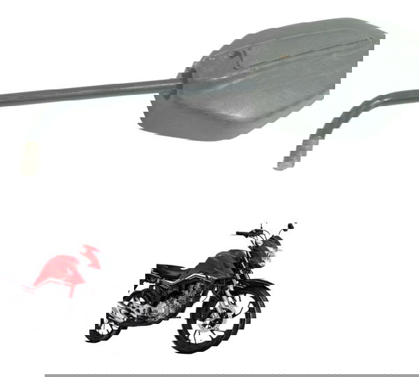 Carcaça Espelho Retrovis Esq C/ Det Honda Cg 160 16-22 Orig