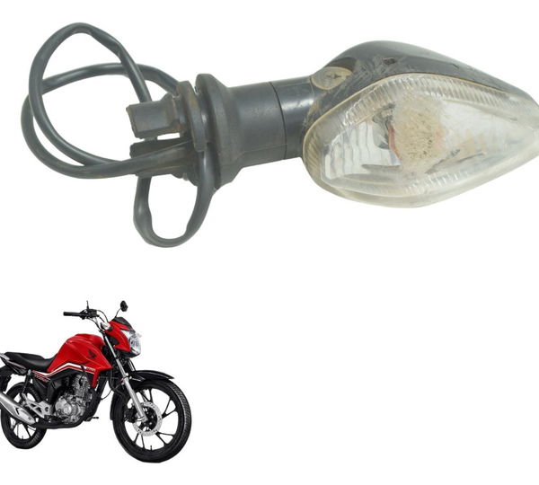 Pisca Traseiro Esquerdo C/ Detalhes Honda Cg 160 16-22 Orig