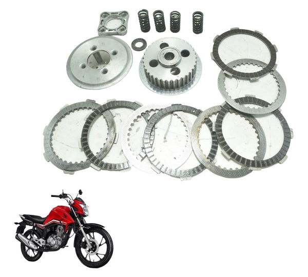 Cubo Disco Platô Embreagem Paralelo Honda Cg 160 16-22