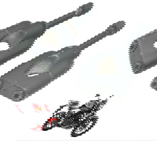 Par Riser Guidão Yamaha Mt 03 16-19 Original Preto