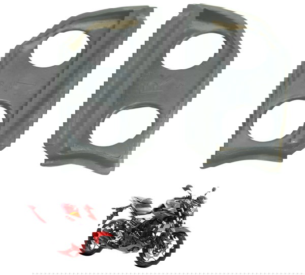 Par Borracha Acabamento Alça Yamaha Mt 03 16-19 Original