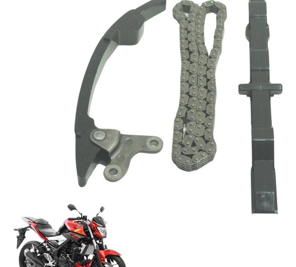 Kit Guia Tensor Corrente Comando Yamaha Mt 03 16-19 Original