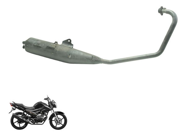 Escapamento C/ Detalhes Yamaha Ybr 150 Factor 14-20 Original