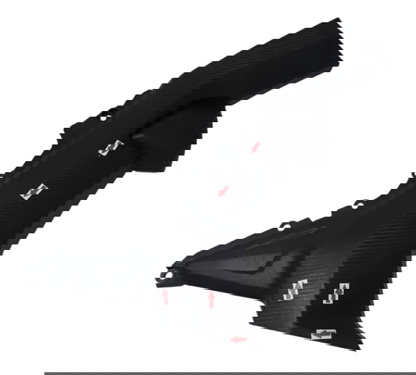 Carenagem Lateral Honda Cb 250 Twister 16/21 L/d Orig 27829 Preto