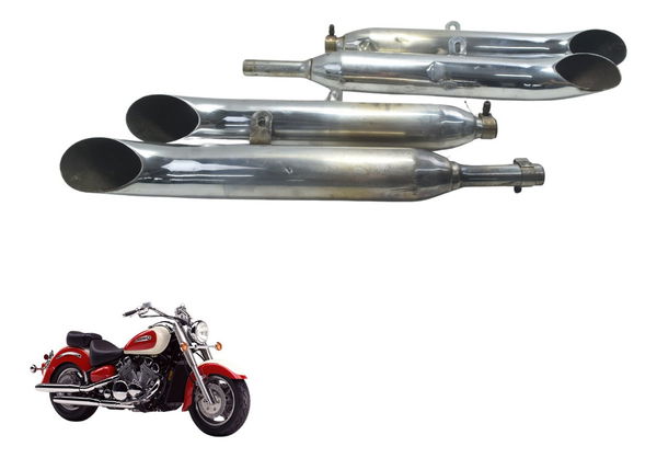 Ponteiras Esportivas C/ Det Yamaha Xvz 1300 Royal Star 96-01