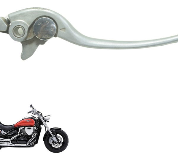 Manete Freio C/ Detalhes Suzuki Boulevard M 800 05-08 Orig Prateado