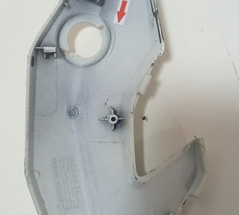 Carenagem Bananinha Dir Cg 160 Fan 16/21 Orig Avaria 327 Branco