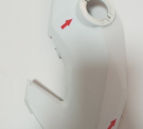 Carenagem Bananinha Dir Cg 160 Fan 16/21 Orig Avaria 327 Branco