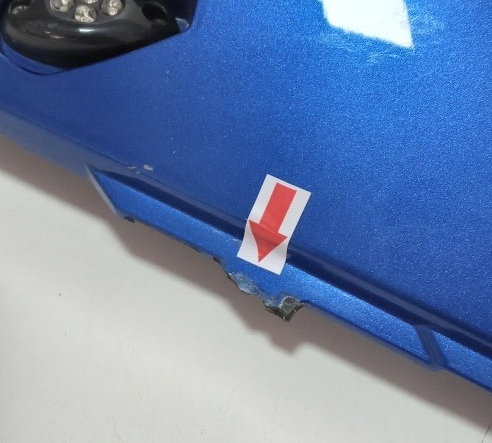 Carenagem Lateral Esq Bmw S1000rr 10/14 Orig Avaria 13934 Tricolor