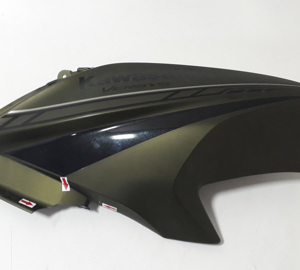 Carenagem Tanque Esq Versys 650 16/22 Original Avaria 40582 Verde-escuro