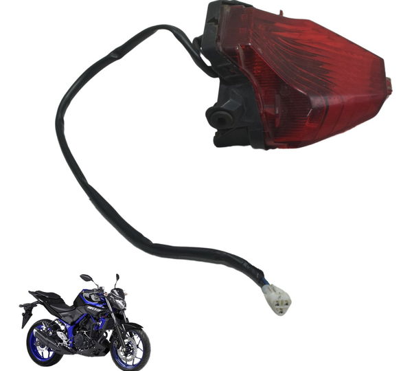 Lanterna Traseira Yamaha Mt 03 16-19 Original Ambos Lados Vermelho