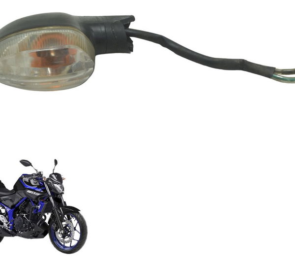 Pisca Dianteiro Direit C/ Avaria Yamaha Mt 03 16-19 Original Direito Preto