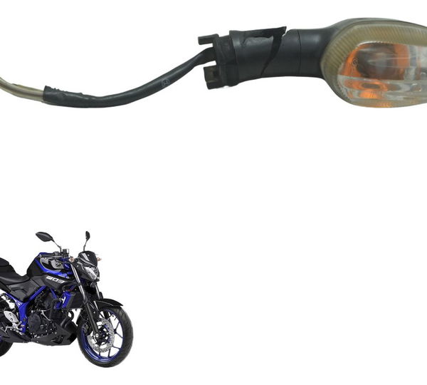Pisca Dianteiro Esquerdo C/ Avaria Yamaha Mt 03 16-19 Orig Esquerdo Preto