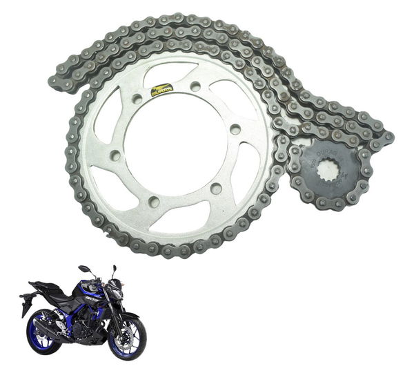 Kit Relação Durag Yamaha Mt 03 16-19 Prateado