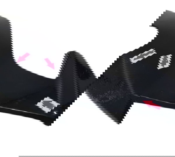 Carenagem Bananinha Farol Esq Cg 160 Fan 22/24 Detalhe 53685 Preto