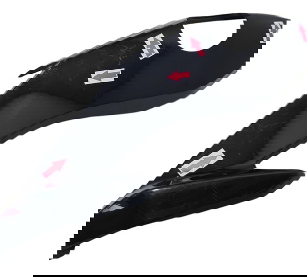 Carenagem Bananinha Farol Esq Cg 160 Fan 22/24 Detalhe 53685 Preto