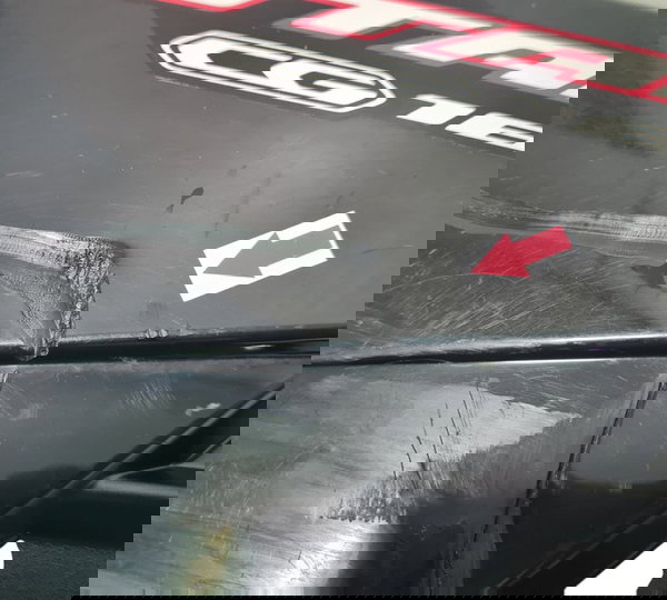 Carenagem Lateral Esq Honda Cg 160 Start 16/24 Avaria 53611 Preto