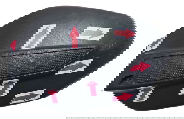 Retrovisor Esquerdo Honda Cg 160 16/24 Detalhes 53652