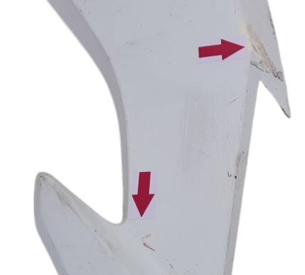 Carenagem Bananinha Dir Cg 160 Cargo 22/24 Avaria 53552 Branco