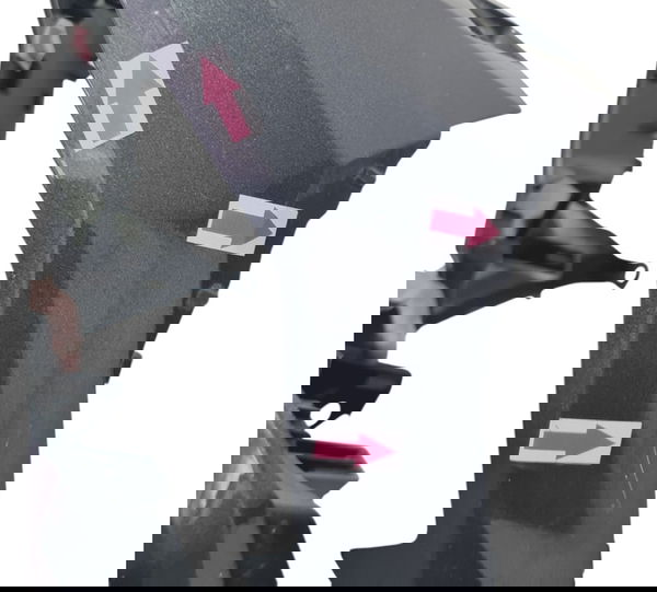 Carenagem Frontal Farol Honda Xre 300 19/23 Descrição 53183 Cinza-escuro