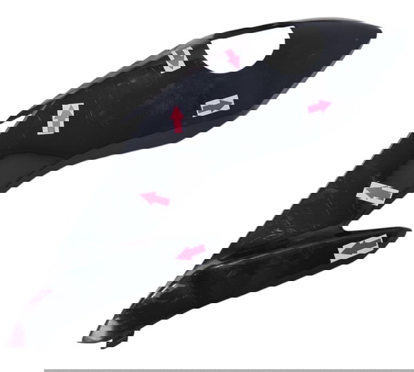 Carenagem Bananinha Esq Cg 160 Fan 23/24 Ori Descrição 53190 Preto