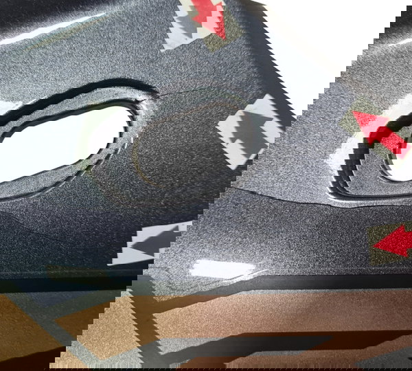 Carenagem Aba Tanque Dir Honda Xre 300 2022 Trincada 53128 Cinza-escuro