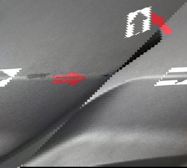 Carenagem Lateral Motor Honda Goldwing L/e Orig Ralada 53037 Cinza-escuro