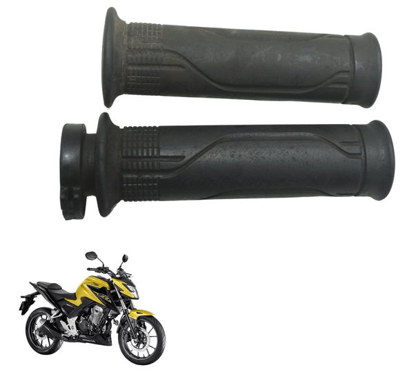 Par Manoplas Honda Cb 300f Twister 23-24 Original Preto