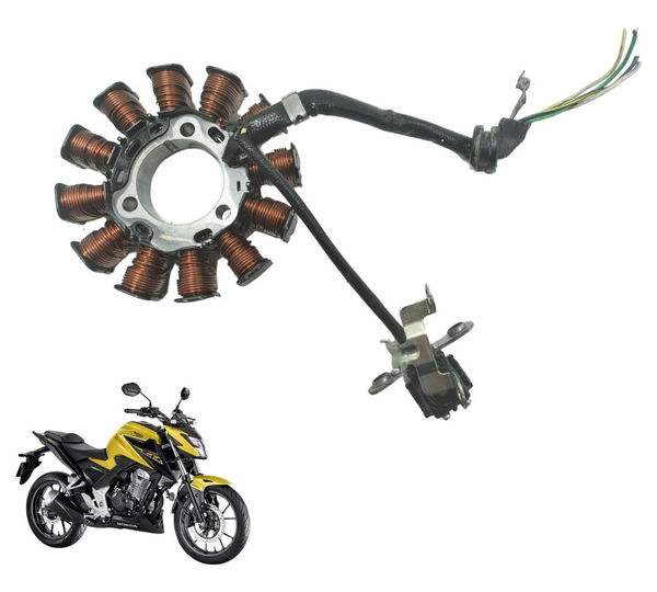 Estator C/ Avaria Honda Cb 300f Twister 23-24 Original