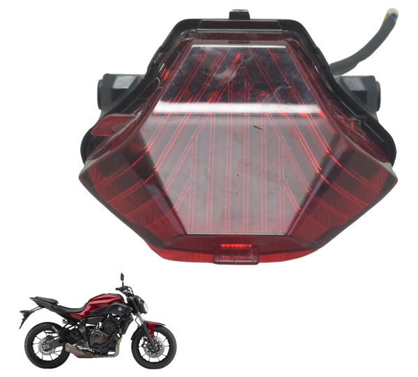 Lanterna Traseira C/ Avaria Yamaha Mt 07 15-18 Original Ambos Lados Vermelho