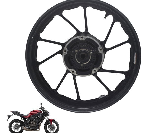 Roda Traseira C/ Roda Fônica Yamaha Mt 07 15-18 Original Preto