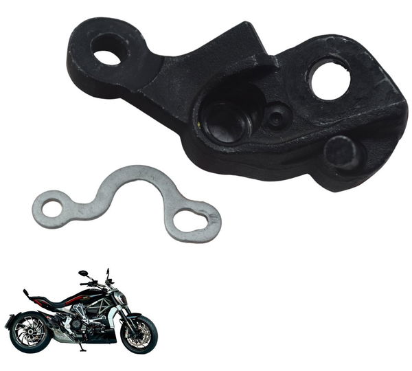 Suporte Pedal Descanso Lat Ducati X Diavel 1260 21-23 Orig Preto