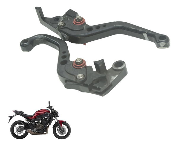 Par Manete C/ Detalhes Esportivo Yamaha Mt 07 15-18