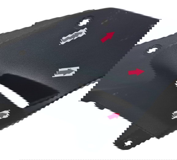 Carenagem Interna Aba Esq Kawasaki Z500 2025 Descrição 50360 Preto