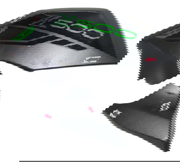 Carenagem Aba Tanque Esq Kawasaki Z500 2025 Quebrada 50365 Cinza-escuro