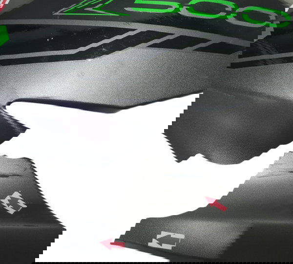 Carenagem Aba Tanque Esq Kawasaki Z500 2025 Quebrada 50365 Cinza-escuro