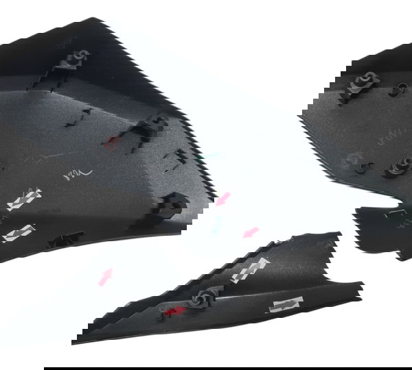 Carenagem Aba Tanque Esq Kawasaki Z500 2025 Quebrada 50365 Cinza-escuro