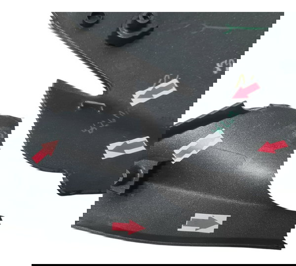 Carenagem Aba Tanque Esq Kawasaki Z500 2025 Quebrada 50365 Cinza-escuro