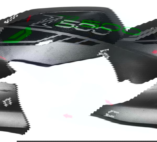 Carenagem Aba Tanque Esq Kawasaki Z500 2025 Quebrada 50365 Cinza-escuro