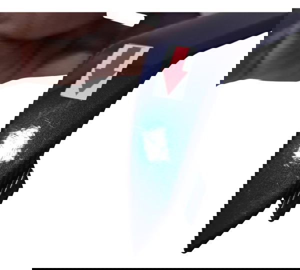 Carenagem Bananinha Farol Esq Cg 160 Fan 22/24 Avaria 51684 Azul