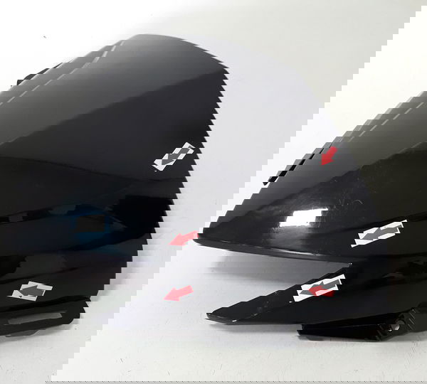 Carenagem Frontal Superior Honda Elite 125 25/25 Orig 51625 Preto