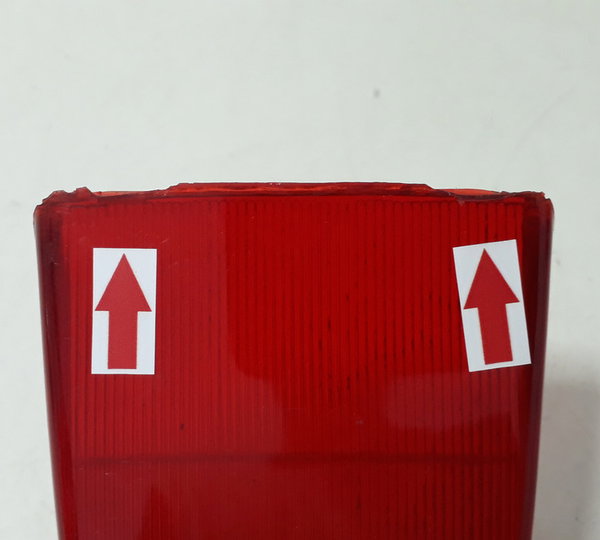 Lente Lanterna Xt 600 Similar Detalhes 49982 Ambos Lados Vermelho