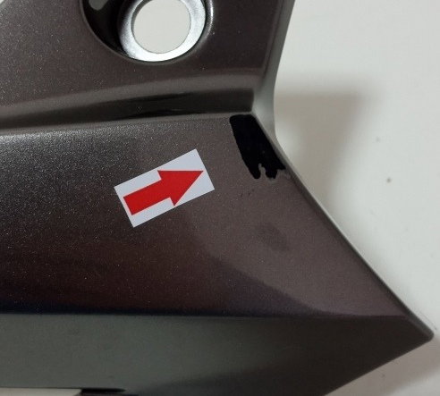 Carenagem Spoiler Dir Kawasaki Z900 Z 900 2021 Orig. 14996 Prateado