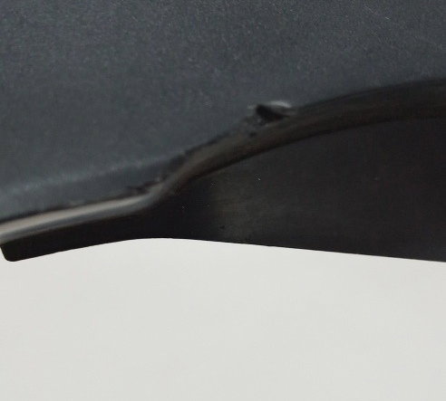 Acabamento Aba Tanque Esq Cg 160 16/20 Orig Avaria 14199 Preto