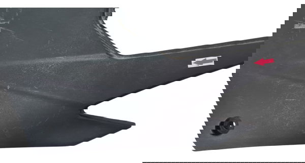 Carenagem Tampa Lateral Esq Ninja 250 08/12 Avariada 49034 Preto